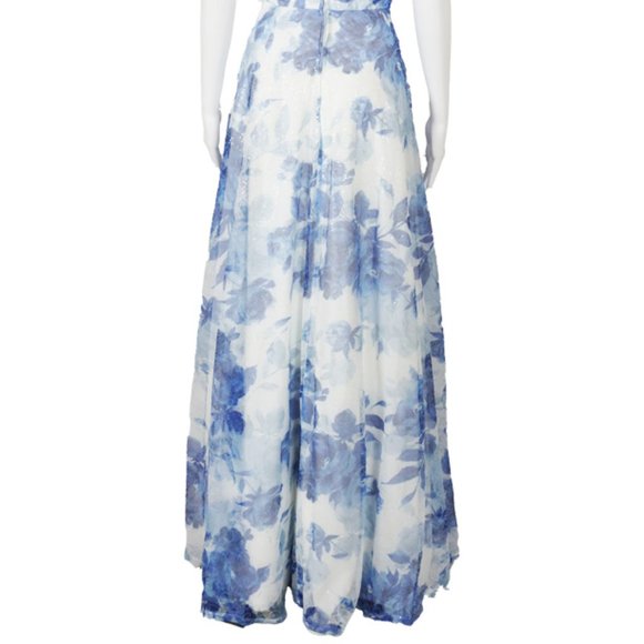 Trixxi - Sequin Embroidered Floral Evening Gown - Picture 4 of 4